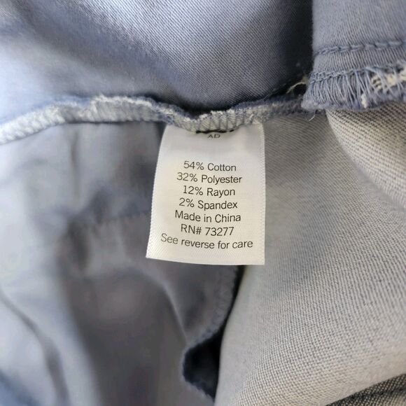 Croft & Barrow Effortless Stretch Capri Pants Blue 20W Pull On Midrise - Picture 10 of 10